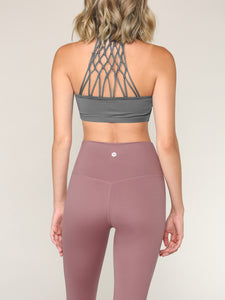 WB3018 Peached Seamless Front & Side High Waisted Leggings with Inner Pocket Full-Length Yoga Pants