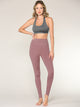 WB3018 Peached Seamless Front & Side High Waisted Leggings with Inner Pocket Full-Length Yoga Pants