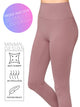 WB3018 Peached Seamless Front & Side High Waisted Leggings with Inner Pocket Full-Length Yoga Pants
