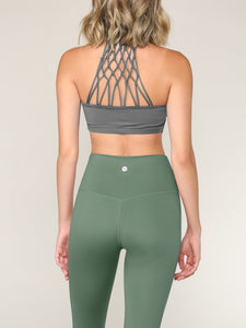 WB3018 Peached Seamless Front & Side High Waisted Leggings with Inner Pocket Full-Length Yoga Pants