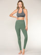 WB3018 Peached Seamless Front & Side High Waisted Leggings with Inner Pocket Full-Length Yoga Pants