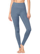 WB3018 Peached Seamless Front & Side High Waisted Leggings with Inner Pocket Full-Length Yoga Pants