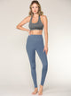 WB3018 Peached Seamless Front & Side High Waisted Leggings with Inner Pocket Full-Length Yoga Pants