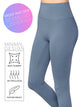 WB3018 Peached Seamless Front & Side High Waisted Leggings with Inner Pocket Full-Length Yoga Pants
