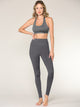 WB3018 Peached Seamless Front & Side High Waisted Leggings with Inner Pocket Full-Length Yoga Pants