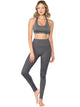 WB3018 Peached Seamless Front & Side High Waisted Leggings with Inner Pocket Full-Length Yoga Pants