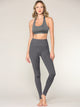 WB3018 Peached Seamless Front & Side High Waisted Leggings with Inner Pocket Full-Length Yoga Pants