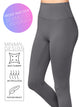 WB3018 Peached Seamless Front & Side High Waisted Leggings with Inner Pocket Full-Length Yoga Pants