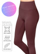 WB3018 Peached Seamless Front & Side High Waisted Leggings with Inner Pocket Full-Length Yoga Pants