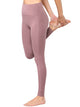 WB3019 Women's Peached Seamless Front Leggings with Side Pocket Full-Length Yoga Pants