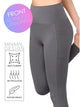 WB3019 Women's Peached Seamless Front Leggings with Side Pocket Full-Length Yoga Pants