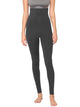 WB3020 Women's Peached Seamless Front & Side Foldable Waisted Leggings with Inner Pocket Full-Length Yoga Pants