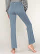 WB3021 Peached Seamless Front & Side Leggings with Inner Pocket Ankle Boot Cut Yoga Pants