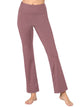 WB3021 Peached Seamless Front & Side Leggings with Inner Pocket Ankle Boot Cut Yoga Pants