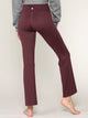 WB3021 Peached Seamless Front & Side Leggings with Inner Pocket Ankle Boot Cut Yoga Pants