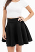 WB669 Basic Versatile Stretchy Flare Skater Skirt