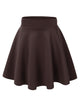 WB669 Basic Versatile Stretchy Flare Skater Skirt