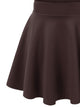 WB669 Basic Versatile Stretchy Flare Skater Skirt