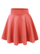 WB669 Basic Versatile Stretchy Flare Skater Skirt