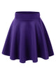 WB669 Basic Versatile Stretchy Flare Skater Skirt