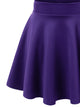 WB669 Basic Versatile Stretchy Flare Skater Skirt