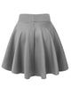 WB669 Basic Versatile Stretchy Flare Skater Skirt