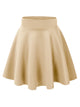 WB669 Basic Versatile Stretchy Flare Skater Skirt