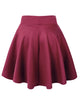 WB669 Basic Versatile Stretchy Flare Skater Skirt