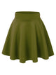 WB669 Basic Versatile Stretchy Flare Skater Skirt