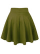 WB669 Basic Versatile Stretchy Flare Skater Skirt