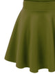WB669 Basic Versatile Stretchy Flare Skater Skirt
