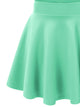 WB669 Basic Versatile Stretchy Flare Skater Skirt