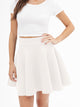 WB669 Basic Versatile Stretchy Flare Skater Skirt