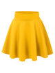 WB669 Basic Versatile Stretchy Flare Skater Skirt
