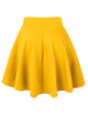 WB669 Basic Versatile Stretchy Flare Skater Skirt