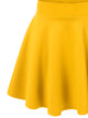 WB669 Basic Versatile Stretchy Flare Skater Skirt