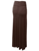 WB670 Women's Basic Foldable High Waist Floor Length Maxi Skirt S-3XL Plus Size
