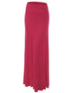 WB670 Women's Basic Foldable High Waist Floor Length Maxi Skirt S-3XL Plus Size
