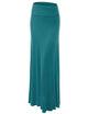 WB670 Women's Basic Foldable High Waist Floor Length Maxi Skirt S-3XL Plus Size