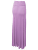 WB670 Women's Basic Foldable High Waist Floor Length Maxi Skirt S-3XL Plus Size