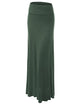WB670 Women's Basic Foldable High Waist Floor Length Maxi Skirt S-3XL Plus Size