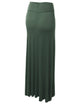 WB670 Women's Basic Foldable High Waist Floor Length Maxi Skirt S-3XL Plus Size