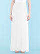 WB670 Women's Basic Foldable High Waist Floor Length Maxi Skirt S-3XL Plus Size