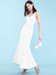 WB670 Women's Basic Foldable High Waist Floor Length Maxi Skirt S-3XL Plus Size