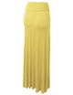 WB670 Women's Basic Foldable High Waist Floor Length Maxi Skirt S-3XL Plus Size