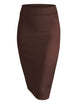 WB700 Women's Slim Fit Midi Pencil Skirt