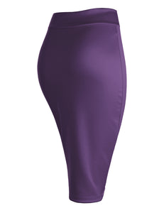 WB700 Women's Slim Fit Midi Pencil Skirt