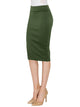 WB700 Women's Slim Fit Midi Pencil Skirt