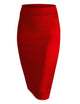 WB700 Women's Slim Fit Midi Pencil Skirt