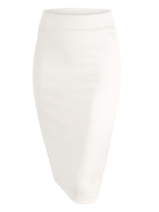WB700 Women's Slim Fit Midi Pencil Skirt